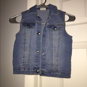 Girls jean vest